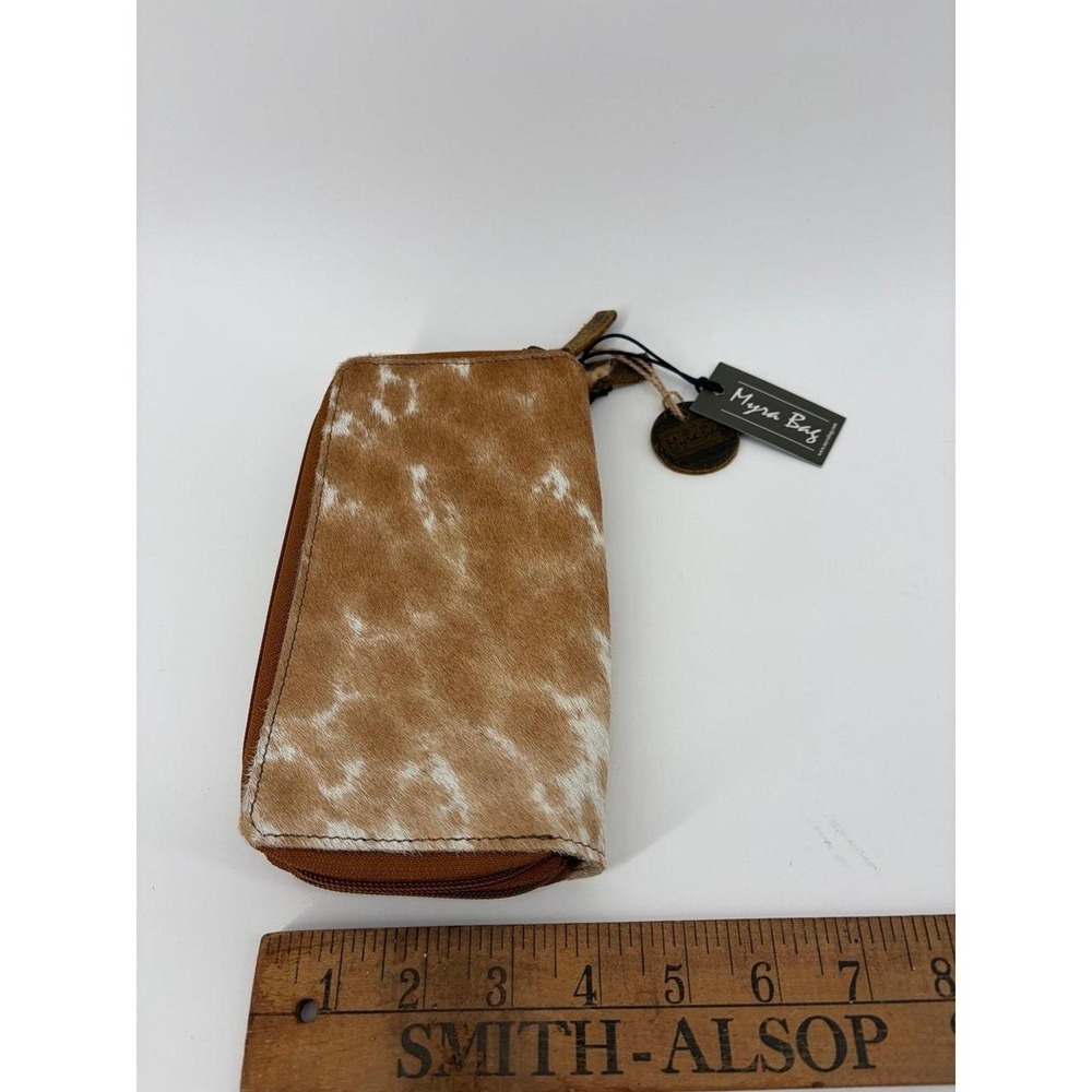 Myra "Sand Dune Leather" Double Zipper Wallet,‎ NWT - Picture 6 of 6